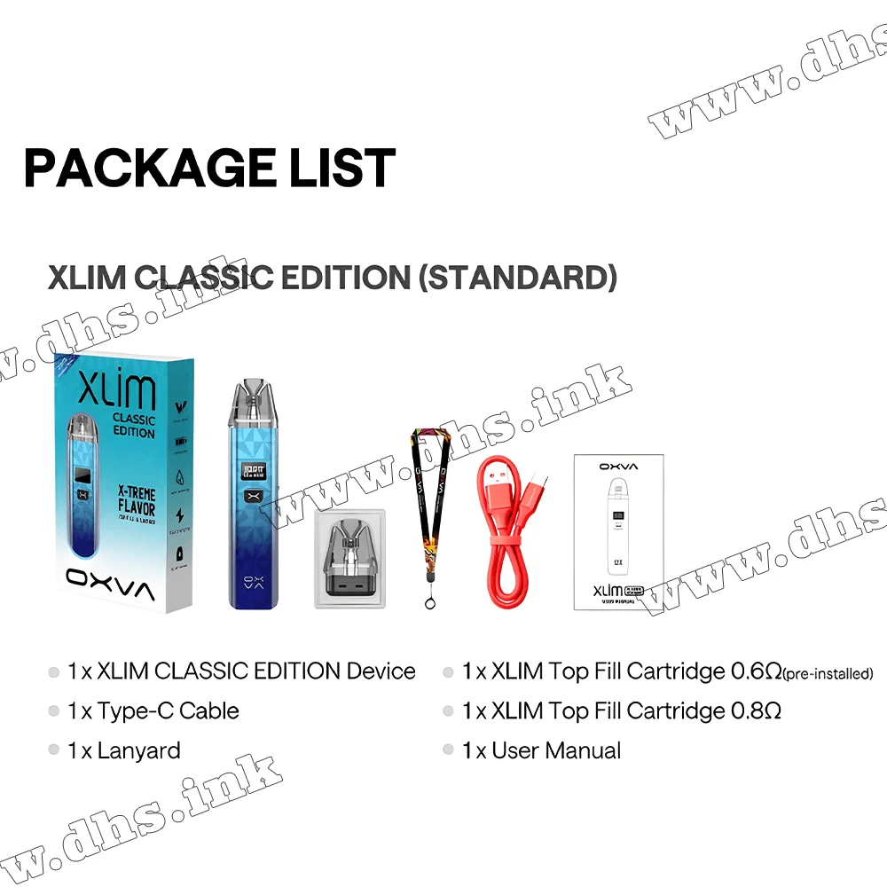 Багаторазова електронна сигарета - OXVA Xlim Classic Edition Pod Kit 1000 мАг (Gradient Green)